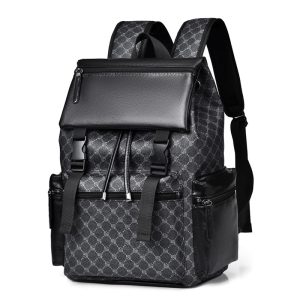 1pc Trendy Men's Double Shoulder Backpack, Large Capacity Laptop Bag for School, Travel, Business, Casual Everyday Use