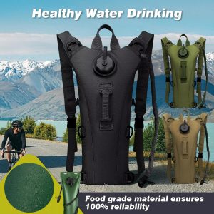 1PC 3L Hydration Backpack Water Bladder Bag Pack Cycling Outdoor Hiking Camping Bag