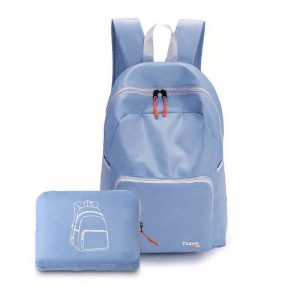 Customizable Logo Folding Backpack - Multifunctional, Casual & Sports Daypack for School and Travel